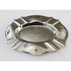 Antique OLD SHIP HOTEL BRIGHTON Pewter Ashtray Advertising England UK Built 1559